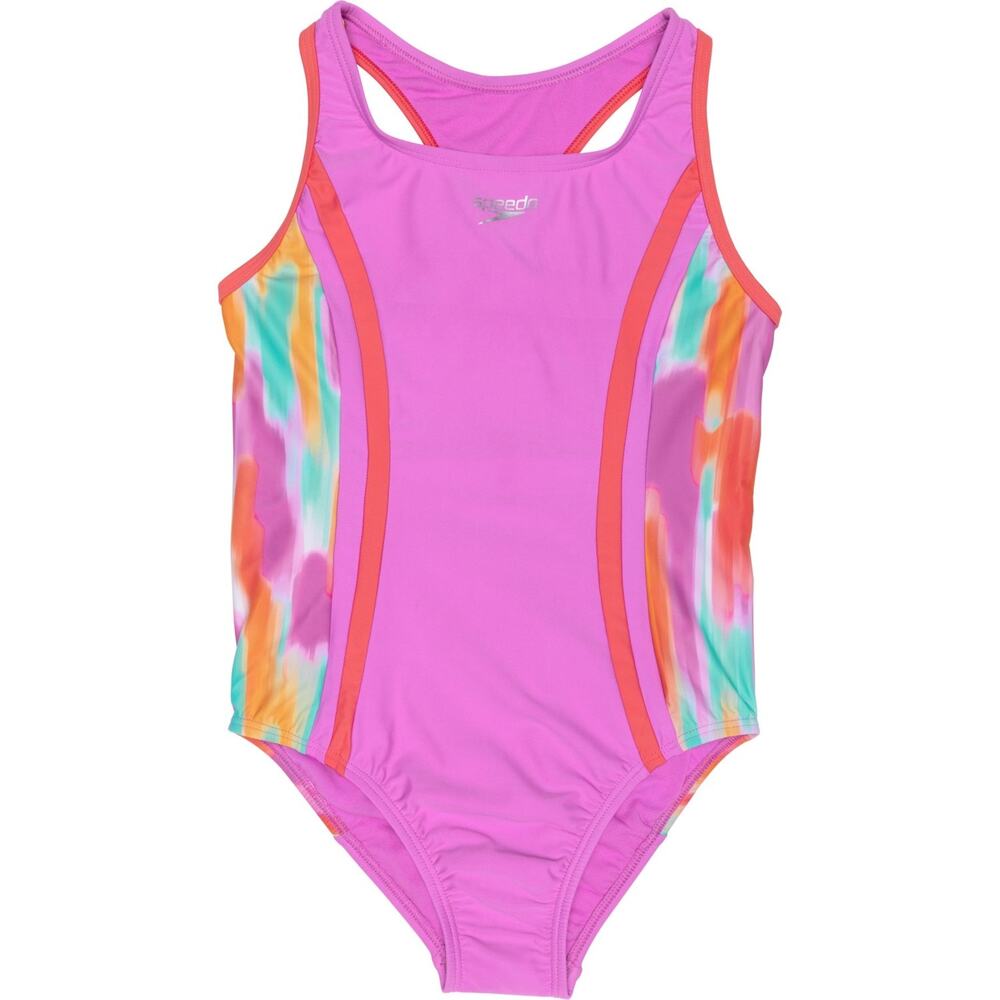 NWT Speedo Big Girls Racerback One-Piece Swimsuit sz 14